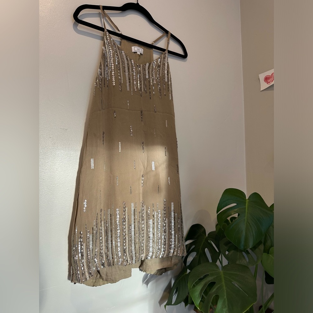 Boutique High Neck Sequin Dress